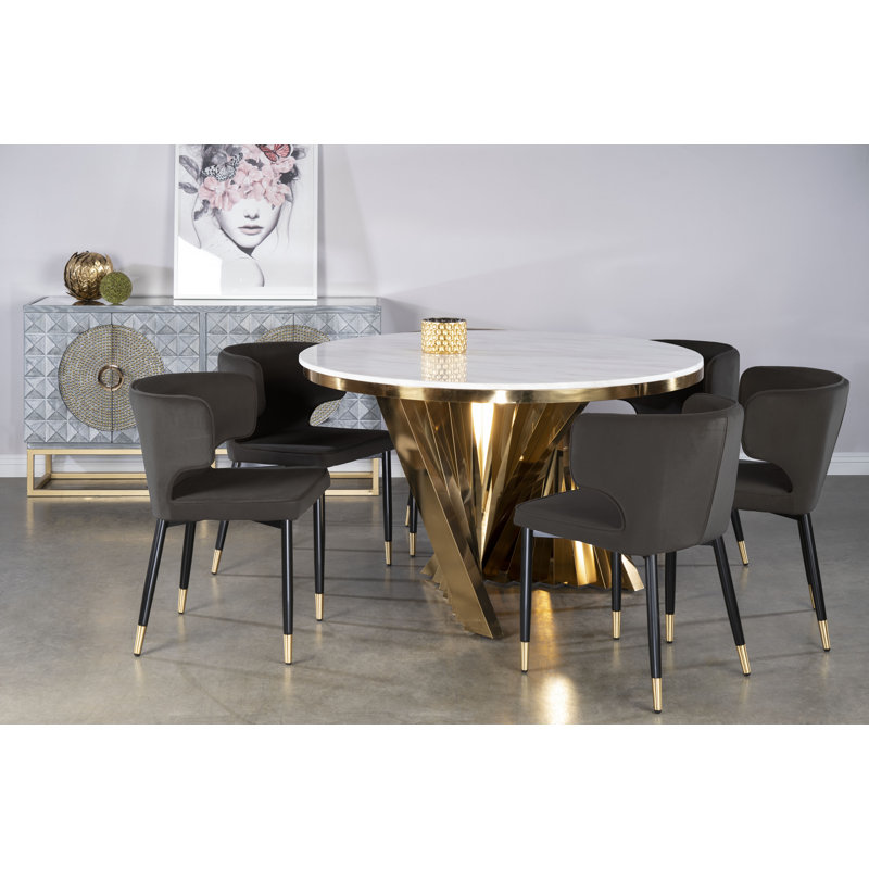 Everly Quinn Garnica 7 Piece Dining Set Wayfair